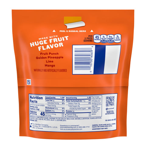 JOLLY RANCHER Assorted Tropical Fruit Flavored Hard Candy Bag, 11.2 oz