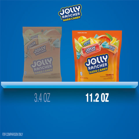 JOLLY RANCHER Assorted Tropical Fruit Flavored Hard Candy Bag, 11.2 oz