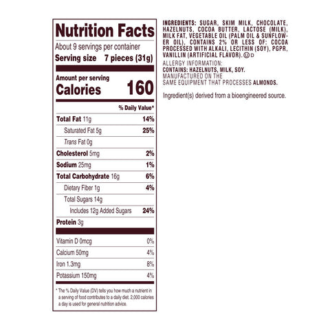 HERSHEY'S KISSES Hazelnut Flavored Kisses, 10oz Pouch