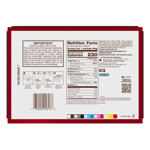 MOUNDS Dark Chocolate and Coconut Candy Bars, 1.75 oz (24 Count)