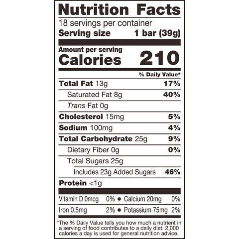SKOR Crisp Butter Toffee and Chocolate Candy Bars, 1.4 oz (18 Count)