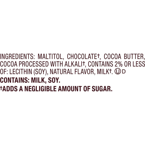 HERSHEY'S Zero Sugar Chocolate Baking Chips Bag, 8 oz