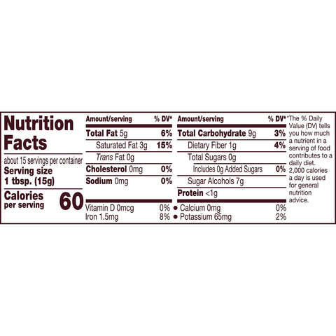 HERSHEY'S Zero Sugar Chocolate Baking Chips Bag, 8 oz