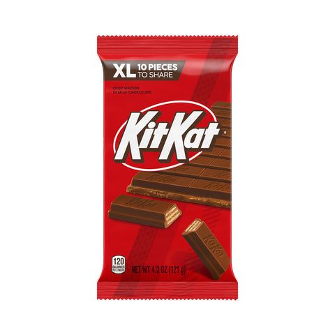 KIT KAT® Milk Chocolate Wafer XL Candy Bar, 4.3 oz (10 Pieces)