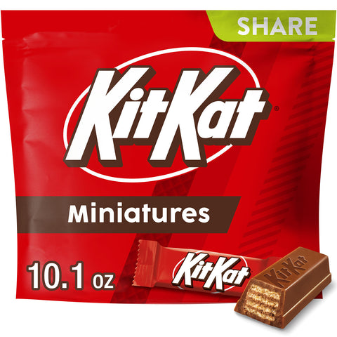 KIT KAT Milk Chocolate Miniatures Candy Bars 10.1oz Candy Bag