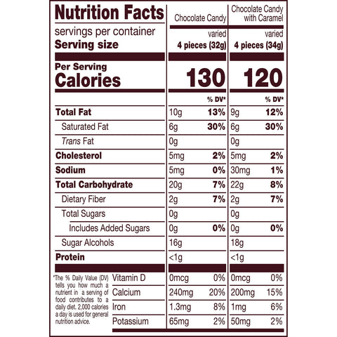 HERSHEY'S Zero Sugar Assorted Chocolate Candy Bag, 15.5 oz