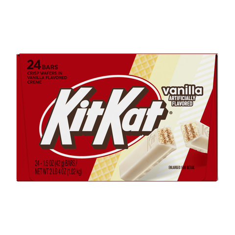 KIT KAT® Vanilla Flavored Wafer Candy Bars, 1.5 oz (24 Count)