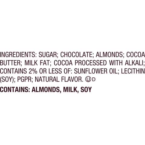 HERSHEY'S Special Dark Chocolate with Whole Almonds Candy Bars, 1.45 oz (24 Count)