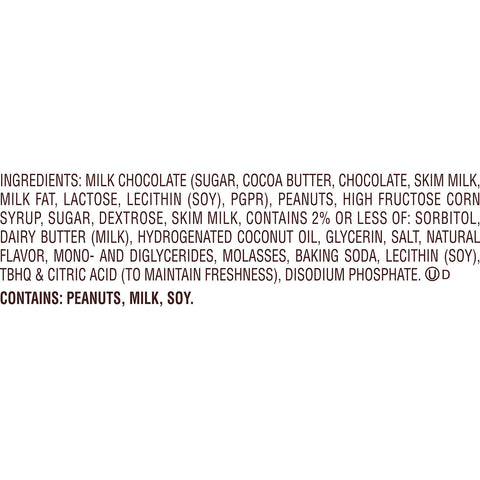 REESE'S BIG CUP Milk Chocolate Peanut Butter Cups with Caramel, 1.4 oz (16 Count)