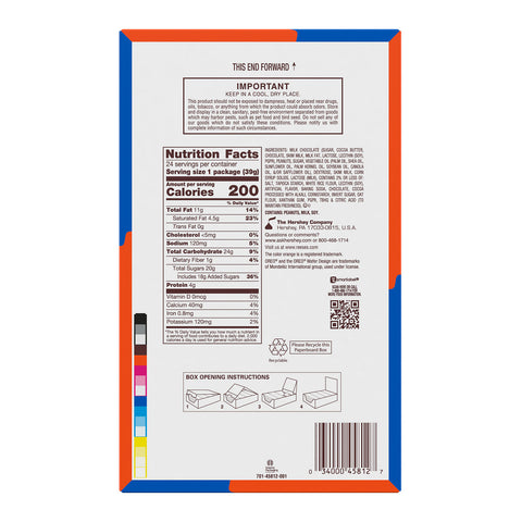 REESE'S OREO® Milk Chocolate and White Creme Peanut Butter Cups Candy Packs, 1.4 oz (24 Count)