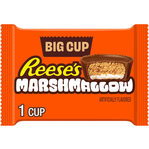 REESE'S Big Cup Marshmallow Milk Chocolate Peanut Butter Cups, 1.4 oz (16 Count)