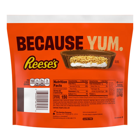 REESE'S Marshmallow Milk Chocolate Snack Size Peanut Butter Cups, 9.35 oz