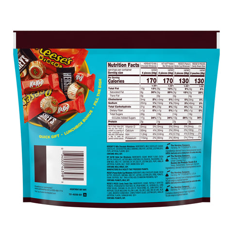 HERSHEY'S, KIT KAT® and REESE'S Miniatures Assorted Flavored Candy Share Pack, 8 oz
