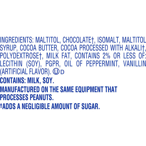YORK Zero Sugar Dark Chocolate Candy Peppermint Patties Miniatures 5.1oz Candy Bag