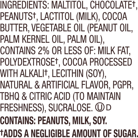 REESE'S Zero Sugar Miniatures Dark Chocolate Peanut Butter Cups Candy Bag, 5.1 oz