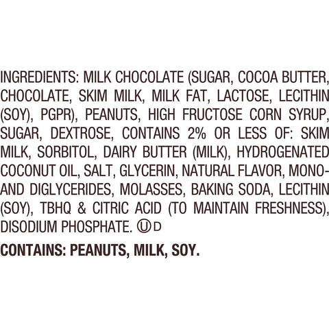 REESE'S Milk Chocolate Caramel Peanut Butter Snack Size Cups, Candy Bag, 9.9 oz