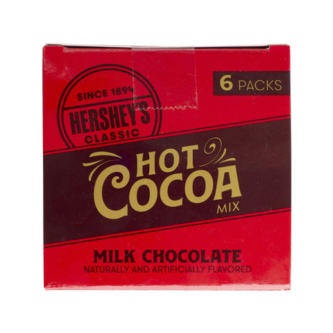 HERSHEY'S Milk Chocolate Hot Cocoa Mix, 0.88oz (6 Count)