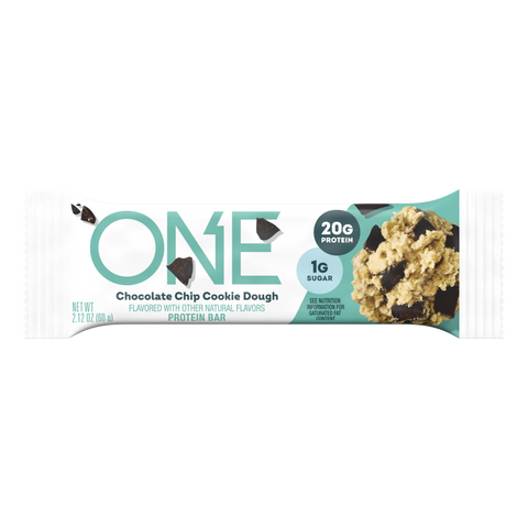 ONE Chocolate Chip Cookie Dough Flavored Protein Bars, 2.12 oz (12 Count)
