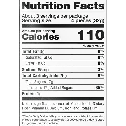 Sour Strips Strawberry Candy Peg Bag, 3.4oz