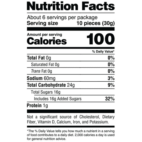 Sour Strips Rainbow Bites Candy Bag, 6.35oz