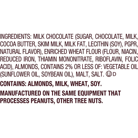 HERSHEY'S Milk Chocolate Candy Bark with Almonds and Salted Pretzels Bag, 6 oz