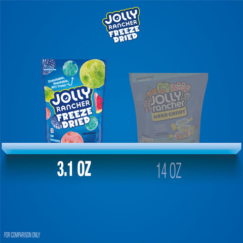 JOLLY RANCHER Freeze Dried Original Fruit Flavored Candy  Bag, 3.1 oz